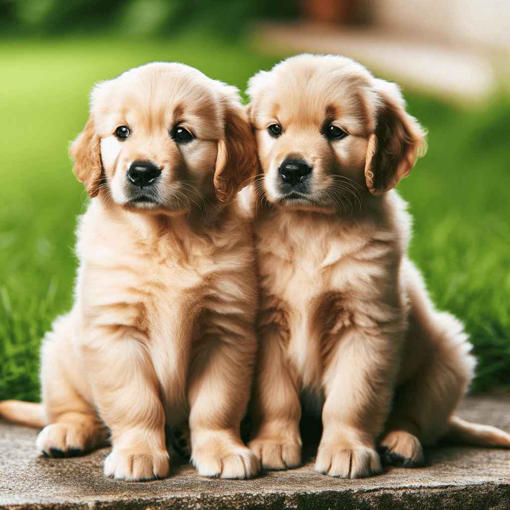 Two_adorable_Dark_Golden_Retriever_puppies_are_seated_side_by_side_on_a_concrete_surface_with_a_background_of_lush_green_grass