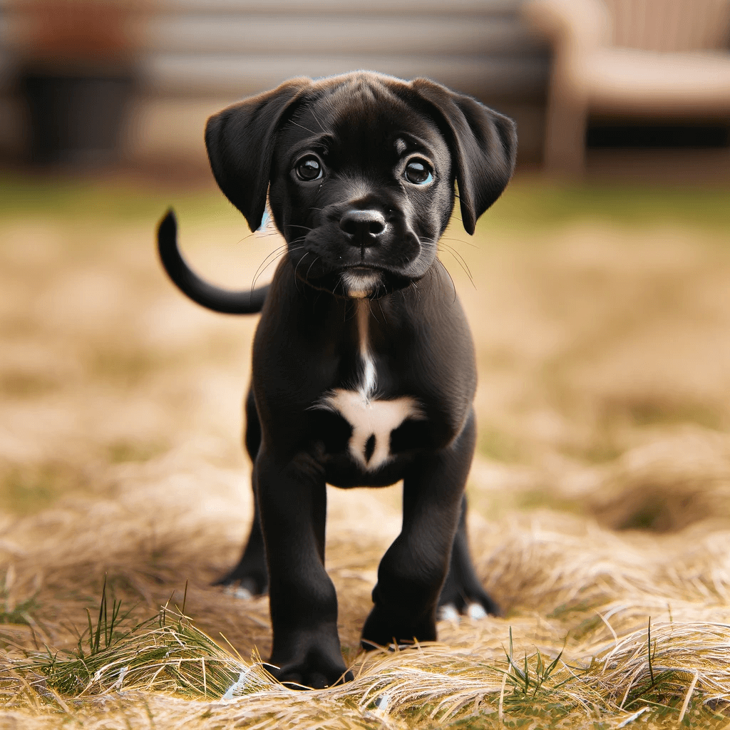 black_Boxer-Lab_mix_black_Boxador_puppy_standing_on_the_grass_with_a_playful_and_explorative_expression_its_white_chest_prominently_disp