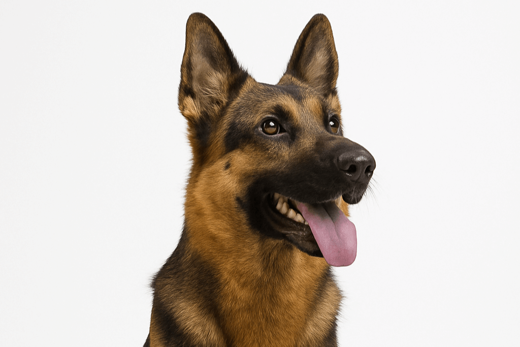 chocolate lab German shepherd