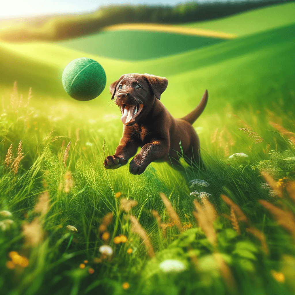 chocolate_lab_pup_with_a_joyful_bounce_playing_fetch_in_a_sprawling_meadow._The_scene_is_vibrant_and_full_of_life_with_the_puppy_active