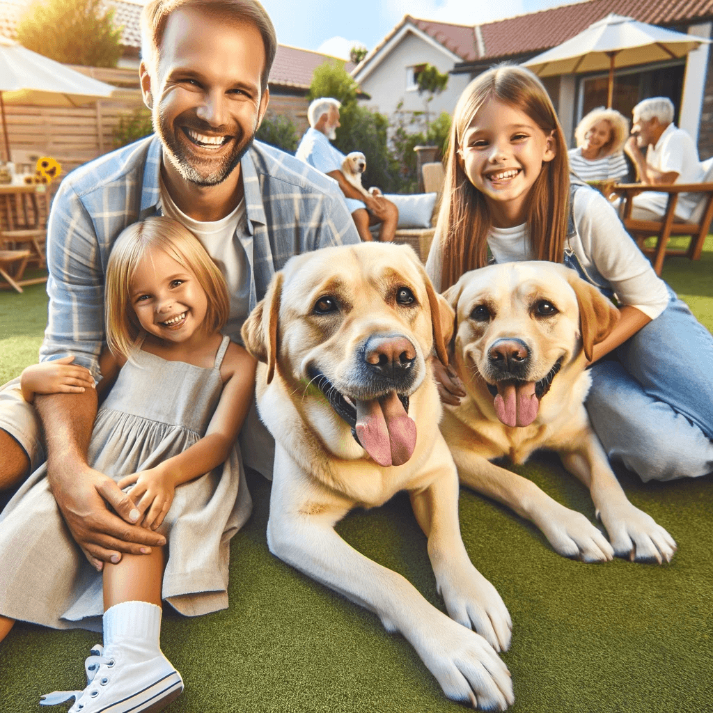 family_moments_with_Labradorii_dogs_Labrador_Retrievers_in_a_spacious_backyard_exemplifying_their_sociable_and_friendly_disposition