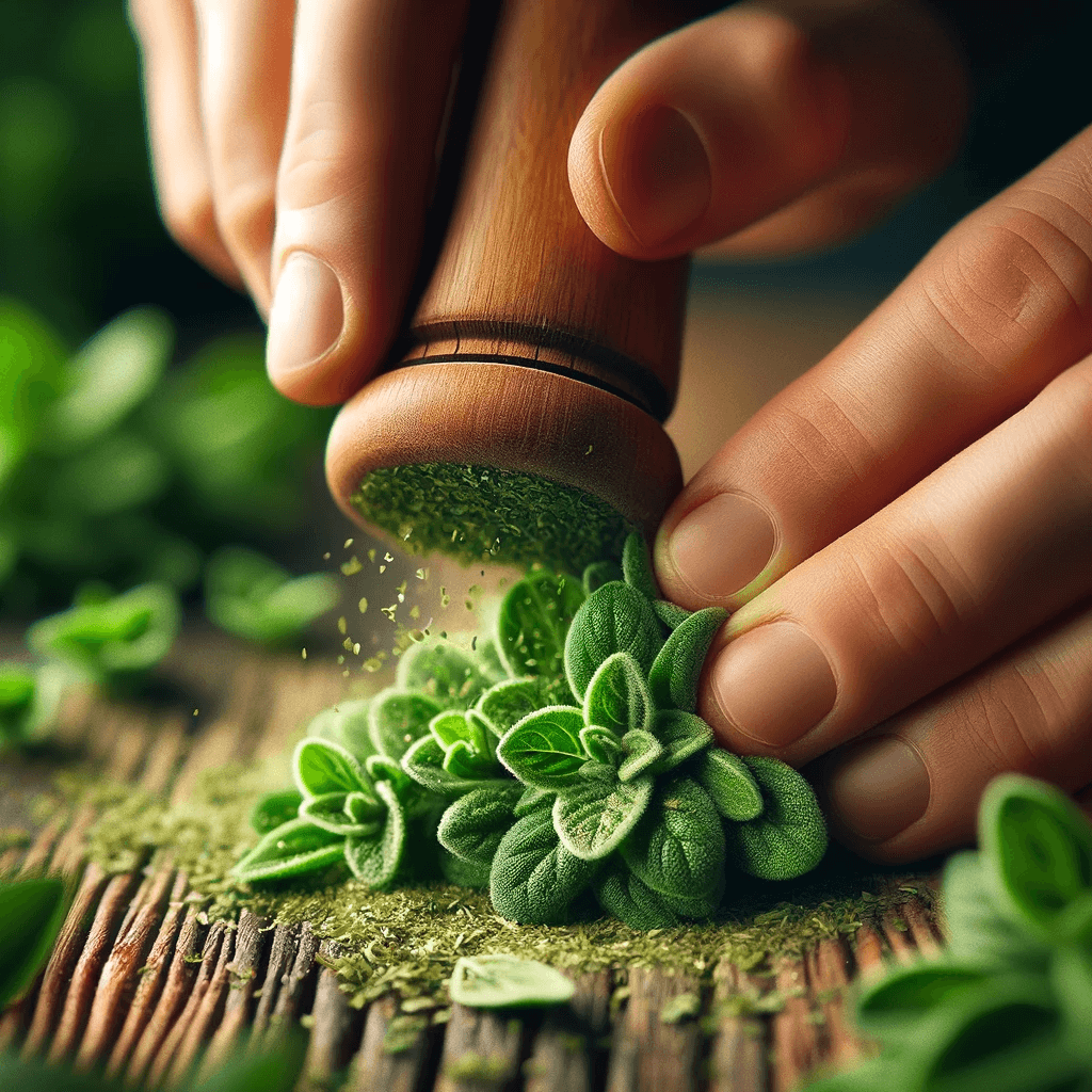 oregano_leaves_being_crushed_to_release_their_aromatic_oils_highlighting_their_herbal_potency
