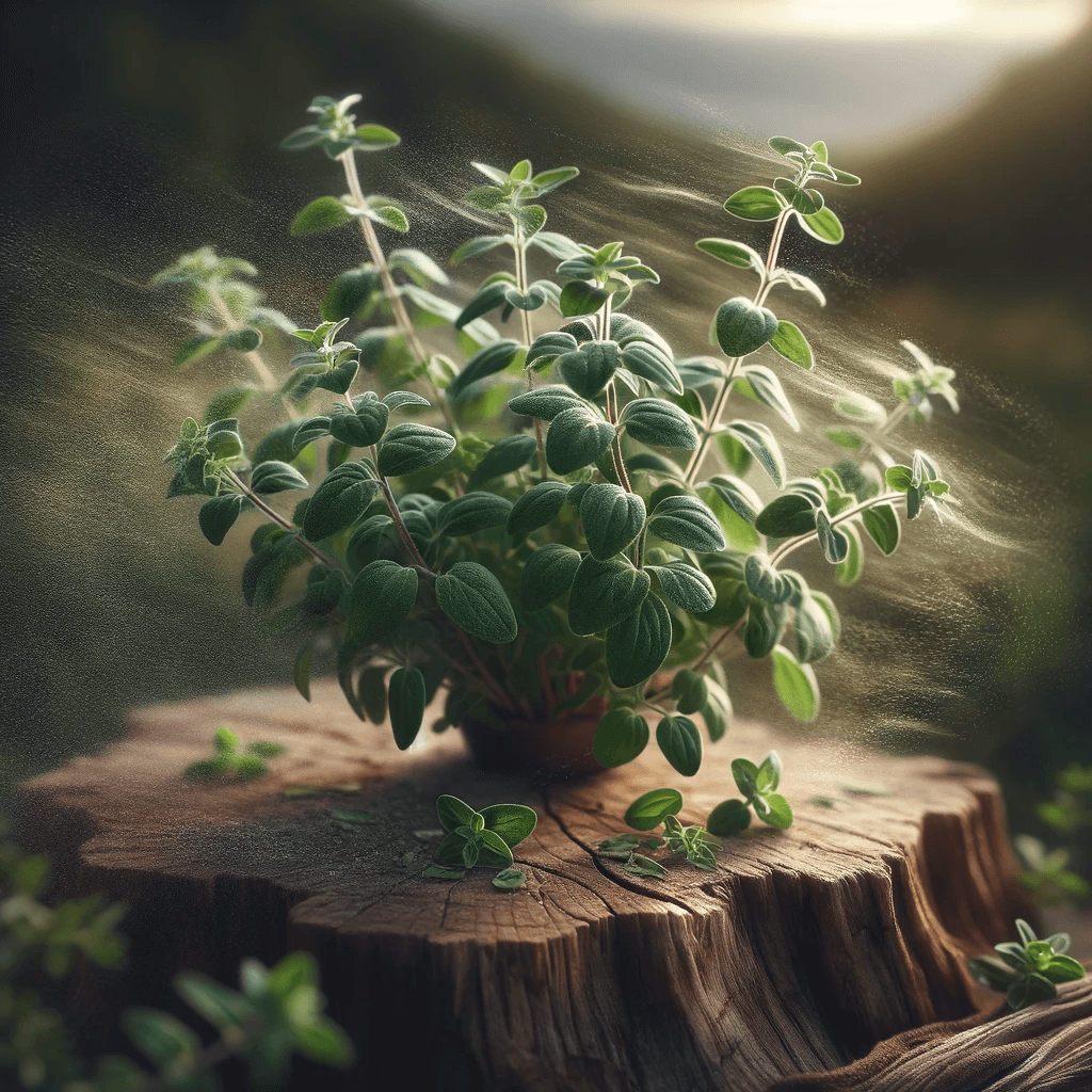 oregano_plant_with_a_gentle_breeze_rustling_its_leaves