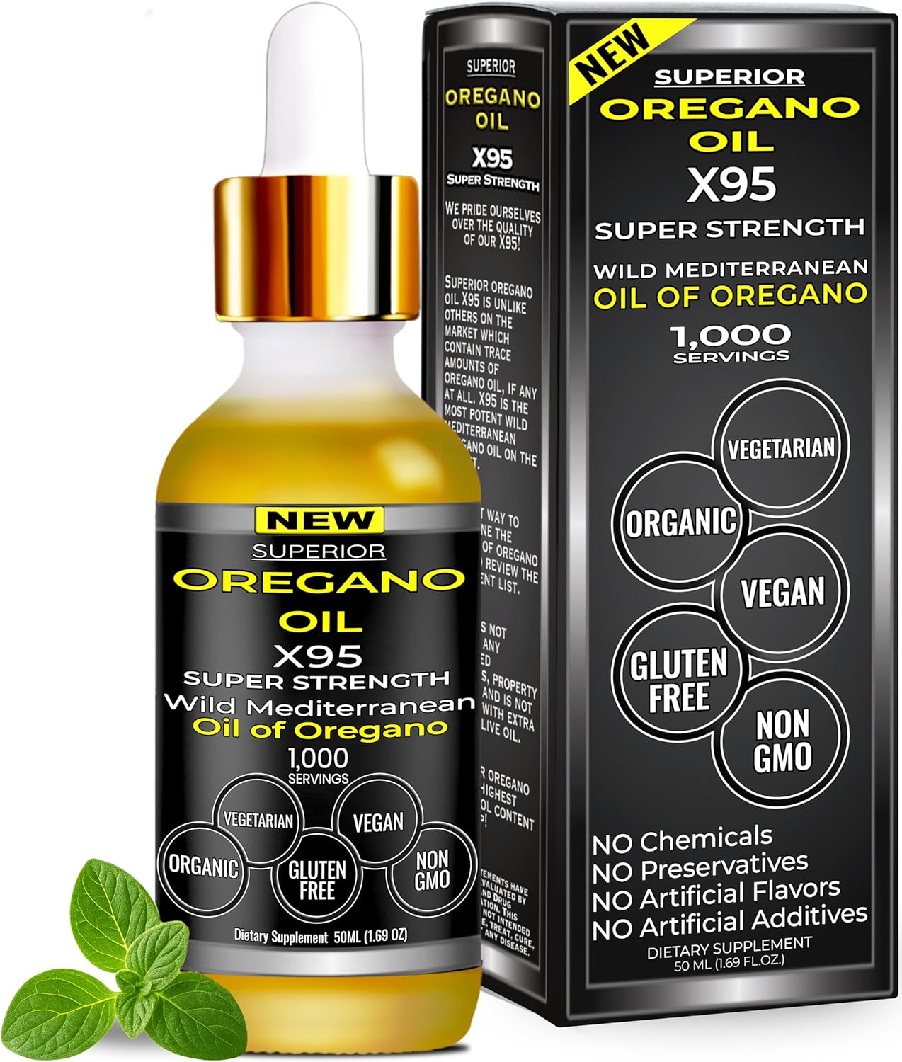 organic oregano oil drops pure oil of oregano supplement liquid drops wild oil of oregano